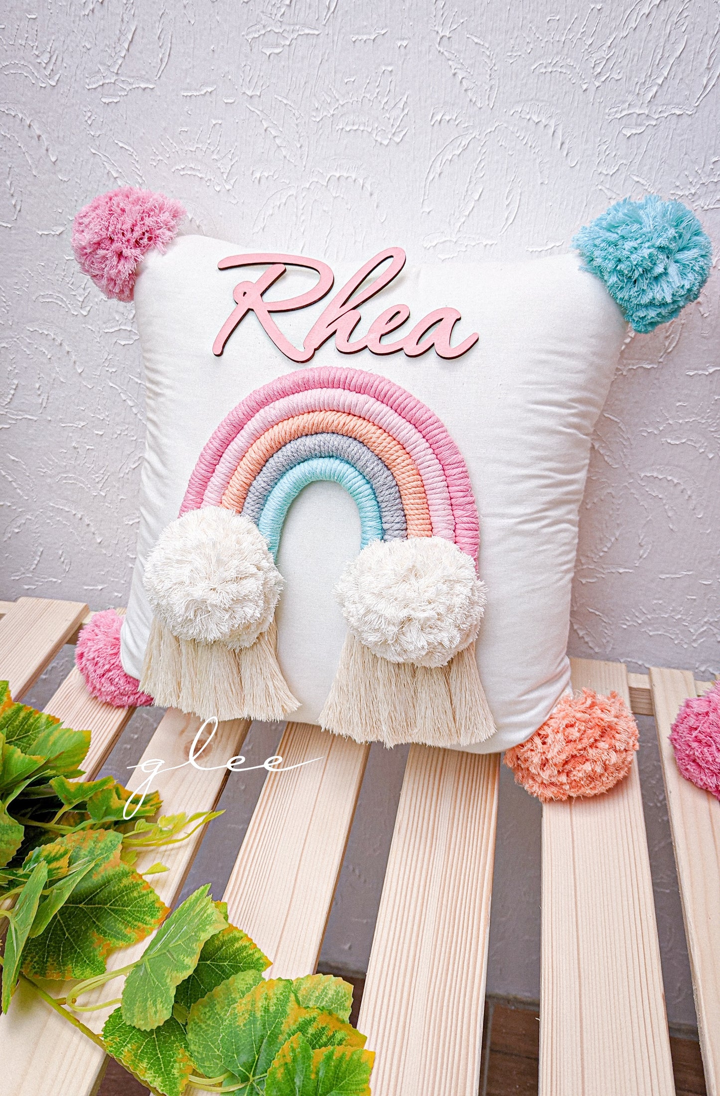 Colorful Rainbow Pillow
