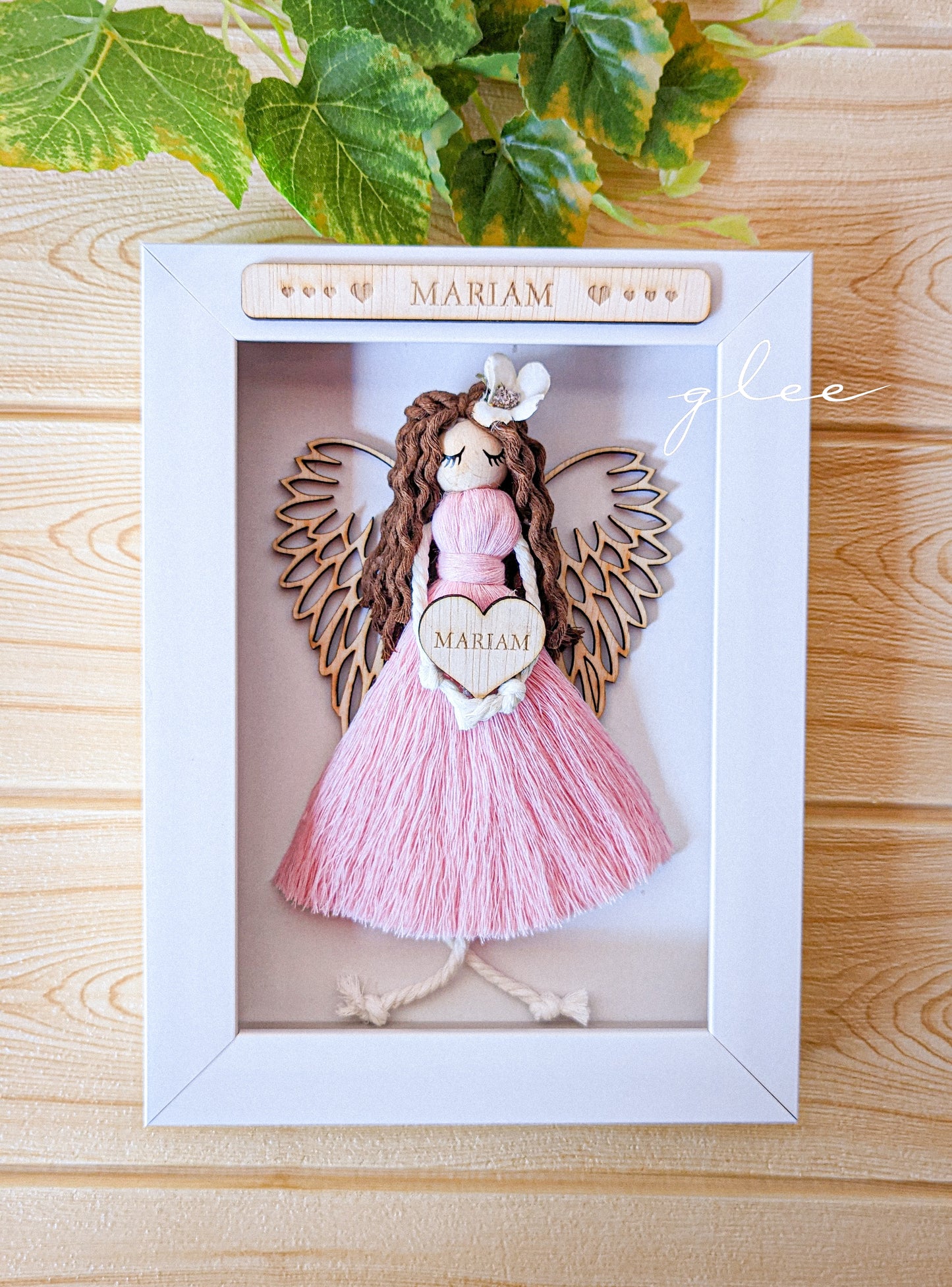 The Cute Girl Doll Angel Frame